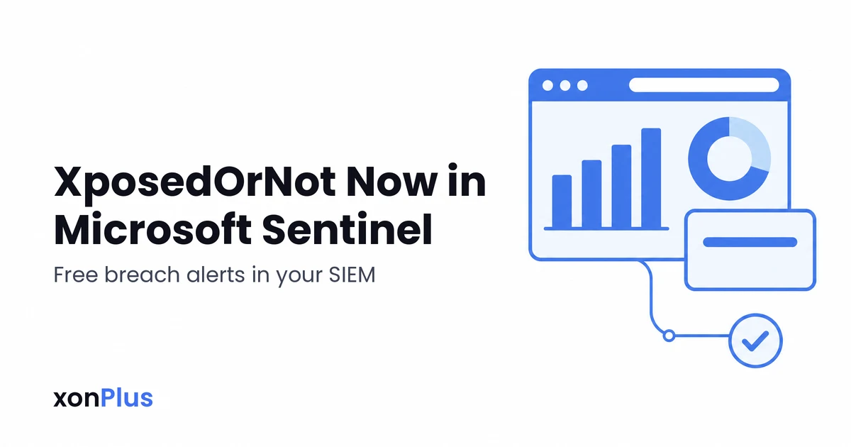 Don't Wait for a Breach: XposedOrNot Now in Microsoft Sentinel